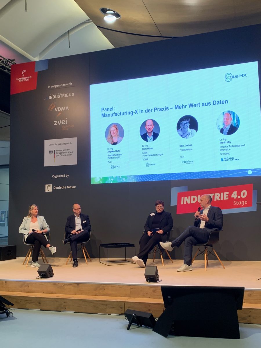 Hannover-Messe Podiumsdiskussion Scale-Mx - Panel Manufacturing-X
